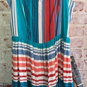 Gypsies & Moondust Striped Multi-Color Mini Dress